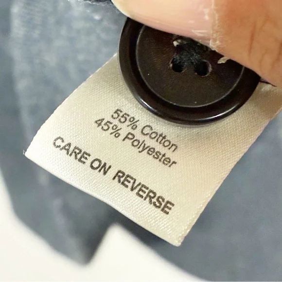 Billy Reid Men’s Size Large Blue Diamond Quilt Shawl Elbow Patch Pullover Top - Picture 4 of 5